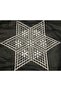 3 Piece Pulley Work Beaded Star Napkin Lace Tsrm38-3