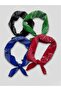 Unisex Ethnic Patterned 100% Cotton Bandana Set of 4 - 2
