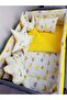 10 Piece Baby Sleeping Set for 70X110 Park Cribs - Yellow Crescent Star Pattern (Excluding the Crible) - 2
