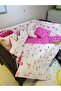 70x110 10 Piece Baby Sleeping Set for Park Cribs - Pink Crescent Star Pattern (EXCLUDING CRIB) - 3