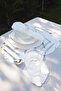 Imported Linen Fabric Leaf Pattern Embroidered 16 Piece Placemat Set for 4 People - 2