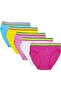 Women's Bikini Panties Cotton Colorful Underwear 3 Pack