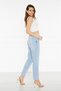 Mom Jeans with Frayed Legs - 2