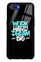Oppo Realme C2 Glossy Phone Case with Space Motto Design
