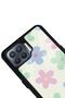 Oppo Reno 4 Lite Glossy Phone Case with Nude Flower Design - 3