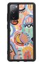 Samsung S20 Fe Glossy Phone Case with Watercolor Retro Eye Design