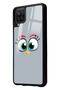 Glossy Phone Case for Samsung A12 Gray Design - 2