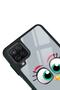 Glossy Phone Case for Samsung A12 Gray Design - 3