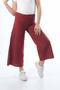 Girl's Flare Leg Elastic Waist Plain Comfortable Trousers - 5