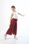 Girl's Flare Leg Elastic Waist Plain Comfortable Trousers - 6