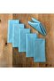 American Service, 6-Piece Special Stitched Fabric Napkin Turquoise