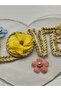 17x20 Cm Pearl and Rose Applique on Tulle with Lettering