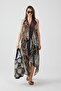 Ays Home Fashion Leopard Pattern Black Beach Dress