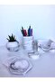 Office Set Pen Holder Flowerpot Note Holder Cup Holder And Memo Pad Cactus - 2
