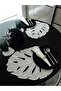 Imported Linen Fabric Leaf Pattern Embroidered 16 Piece Placemat Set for 4 People