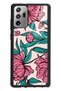 Samsung Note 20 Glossy Phone Case with Fuchsia Floral Design
