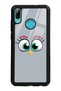 Huawei P Smart (2019) Glossy Phone Case with Gray Design