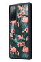 Samsung S20 Fe Flamingo Leaf Design Glossy Phone Case - 2