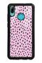 Huawei P Smart (2019) Glossy Phone Case with Pink Speckle Design