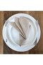 American Service, 6-Piece Special Stitched Fabric Napkin Light Brown - 2