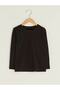 Unisex Children's Round Neck Long Sleeve Combed Cotton T-Shirt