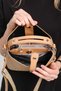 Women's Sand Color Shoulder Bag Tm1165 - 4