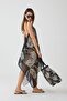 Ays Home Fashion Leopard Pattern Black Beach Dress - 4