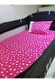 70x110 10 Piece Baby Sleeping Set for Park Cribs - Pink Crescent Star Pattern (EXCLUDING CRIB) - 4