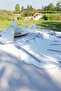 Imported Linen Fabric Leaf Pattern Embroidered 16 Piece Placemat Set for 4 People - 3