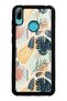 Huawei Y7 (2019) Glossy Phone Case with Retro Leaf Design
