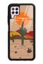 Huawei P40 Lite Glossy Phone Case with Retro Cactus Sun Design