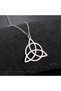 Nordic Triquetra Design Celtic Trio Nordic 316l Steel Women's Necklace