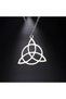 Nordic Triquetra Design Celtic Trio Nordic 316l Steel Women's Necklace - 4