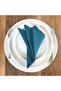 American Service, 6-Piece Special Stitched Fabric Napkin Petrol Blue - 2