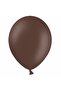 50 Pieces Plain Matte Pastel Brown Balloon 12 Inch Brown Color - 2