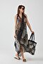 Ays Home Fashion Leopard Pattern Black Beach Dress - 3