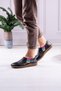 Women's Laser Flat Leather Comfort Shoes