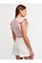 10176 Crop Sweater with Frilly Sleeves-powder - 3