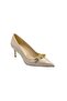 Women's Heeled Stiletto Chain Accessory Shoes - 3