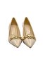 Women's Heeled Stiletto Chain Accessory Shoes - 4