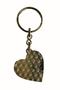 Metal Heart Keychain Heart Bag Ornament Gift Keychain - 3