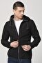 Men's Black Hooded Raincoat with Elastic Sleeves and Hem Glenn Men's Raincoat - 4