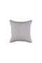 Embroidered Throw Pillow Cover Bias Anchor ( Beige / Navy Blue Embroidery ) - 2