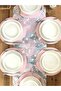 American Service, 6-Piece Plate and Runner Pink Coral Tk6 - 3
