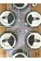 American Service, Wicker 6 Plates, 6 Napkins, 6 Napkin Rings and Runner Tk7 - 3