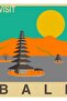 Visit Bali Table Wooden Poster Decorative