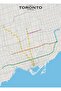 Toronto Transit Map Table Wooden Poster Decorative