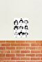 Will Table Wooden Poster Many Faces of Decorative - 2