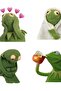Kermit Meme Sticker Set Painting Wooden Poster Decorative