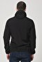 Men's Black Hooded Raincoat with Elastic Sleeves and Hem Glenn Men's Raincoat - 3